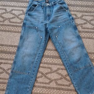 Blue Carpenter Jeans with Pocket Rivets